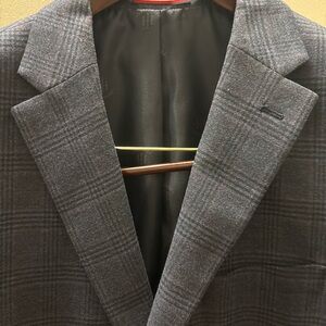 Tommy Hilfiger Charcoal Plaid Blazer